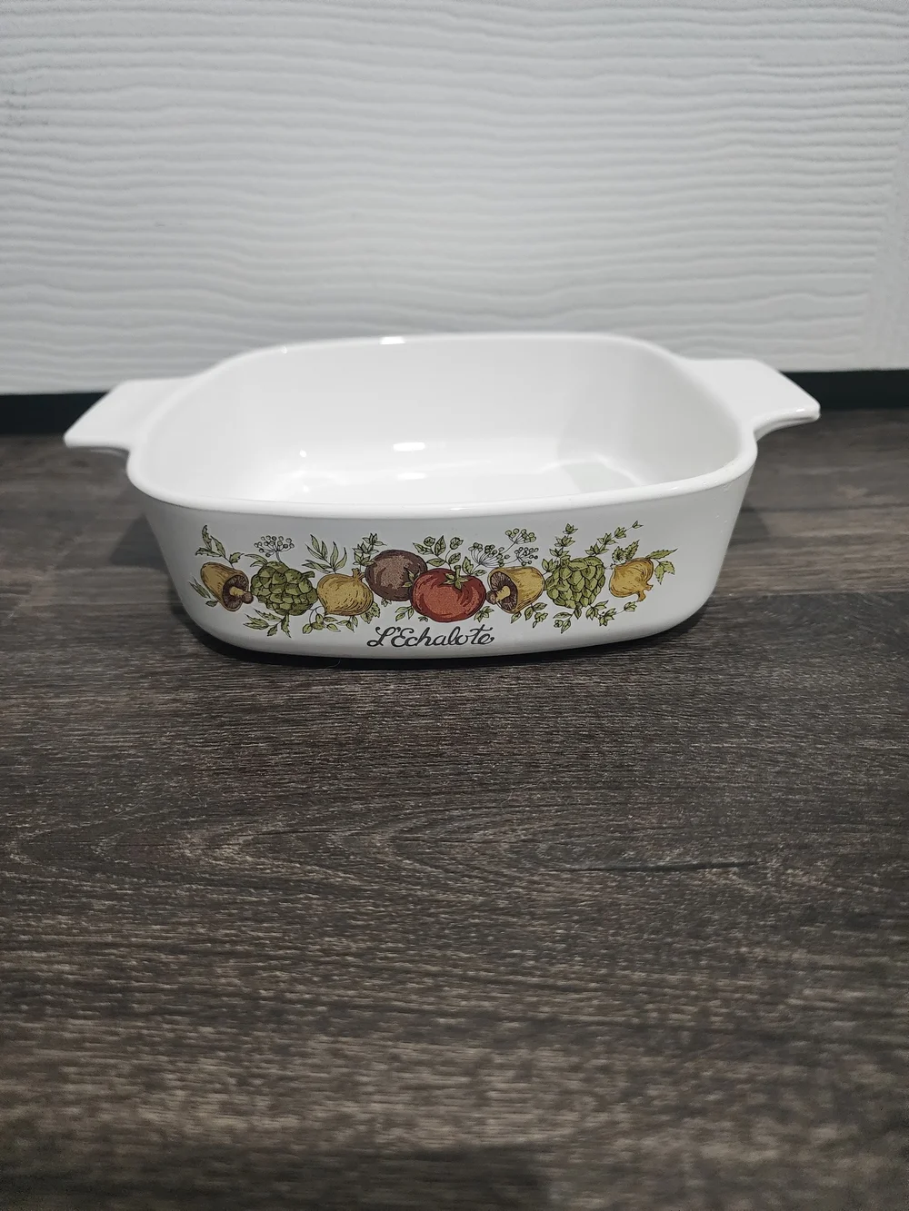 Vintage Corning Ware L'Echalote A-1-B Casserole Dish 1 Quart/Litre Spice of Life